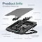 Purely Laptop Cooling Pad, 6 Adjustable Height Laptop Stand, 4 Fans: 3 Fan Modes + 6 Speeds, LED Display PLSC14 - alternate 5